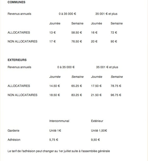 Accueil de loisirs 3/11 ans