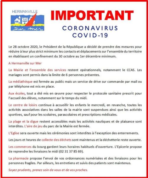CORONAVIRUS COVID-19 - INFORMATIONS LOCALES CORONAVIRUS COVID-19 - INFORMATIONS LOCALES