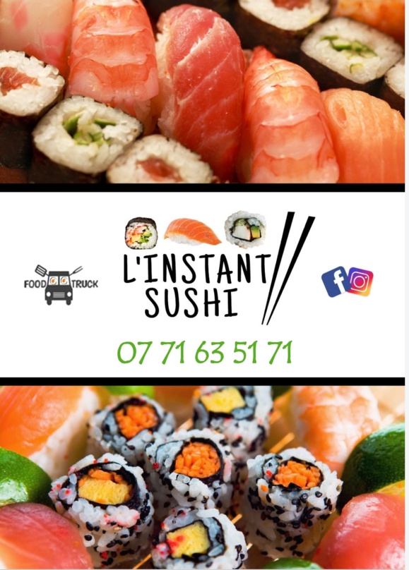 Nouveau à Hermanville-sur-Mer, "L'instant Sushi" tous les mercredi de 17h30 à 20h30 Place de la Liberté