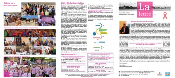 Lettre d'info numéro 11 - Octobre 2023