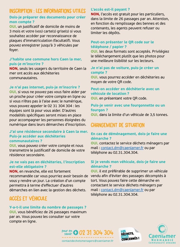 Mise en place de nouvelles modalités d'accès aux déchèteries Mise en place de nouvelles modalités d'accès aux déchèteries