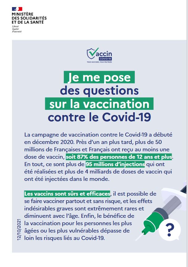 Un numéro vert pour la vaccination des 80 ans et plus