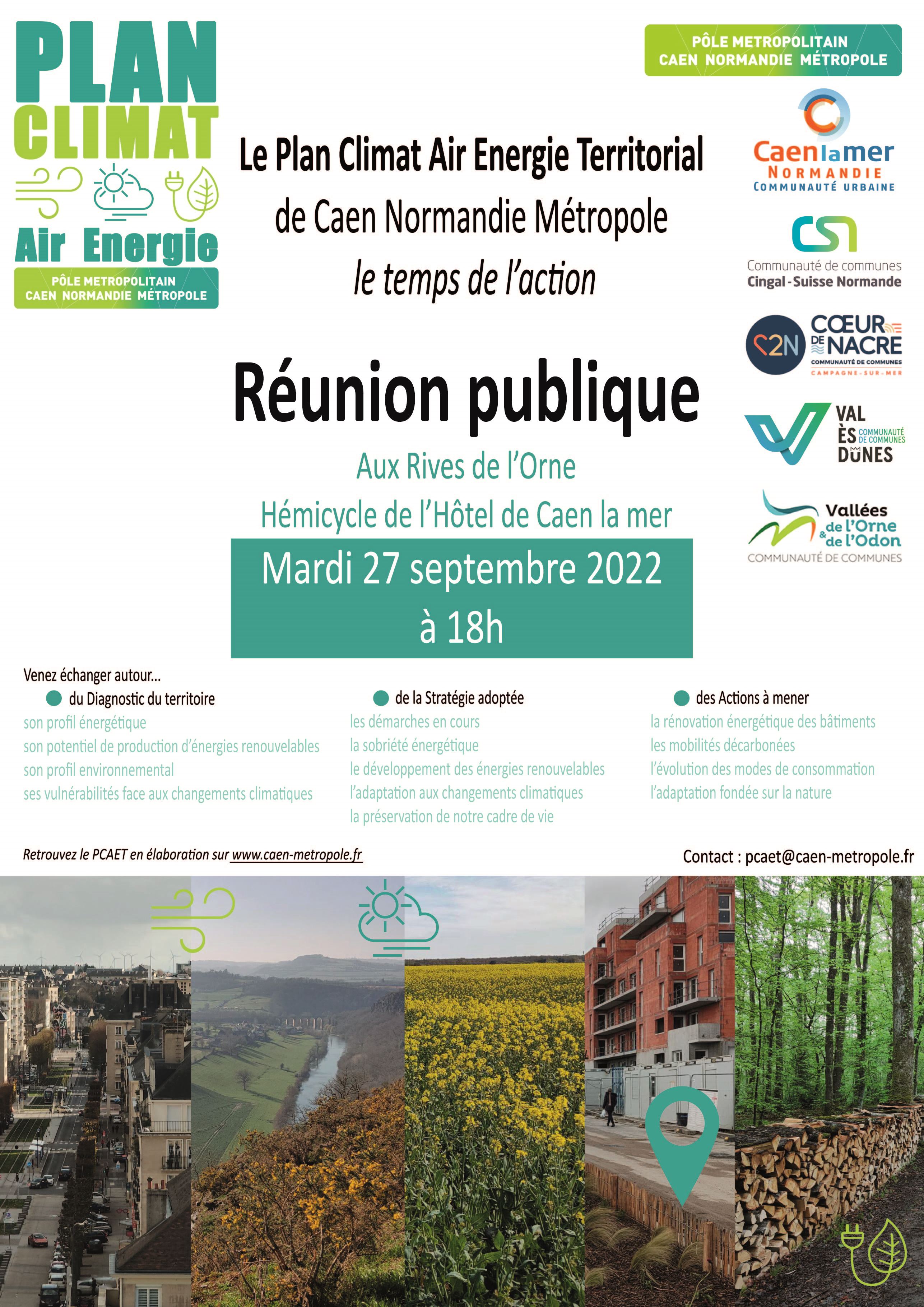 Réunion publique "Le Plan Climat Air Energie Territorial" de Caen Normandie Métropole