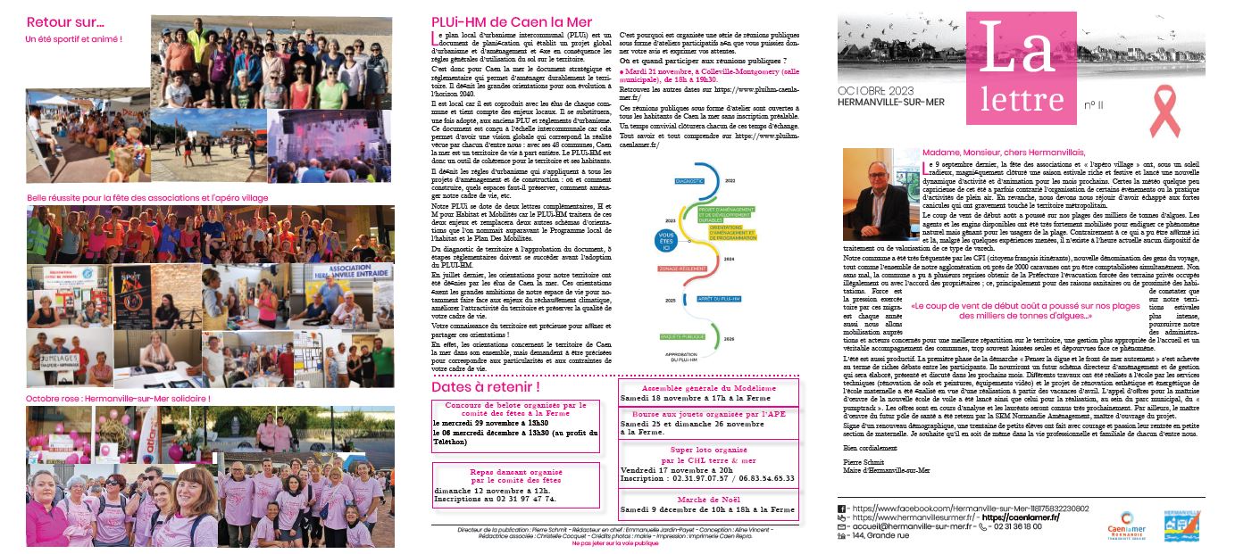 Lettre d'info numéro 11 - Octobre 2023 Lettre d'info numéro 11 - Octobre 2023
