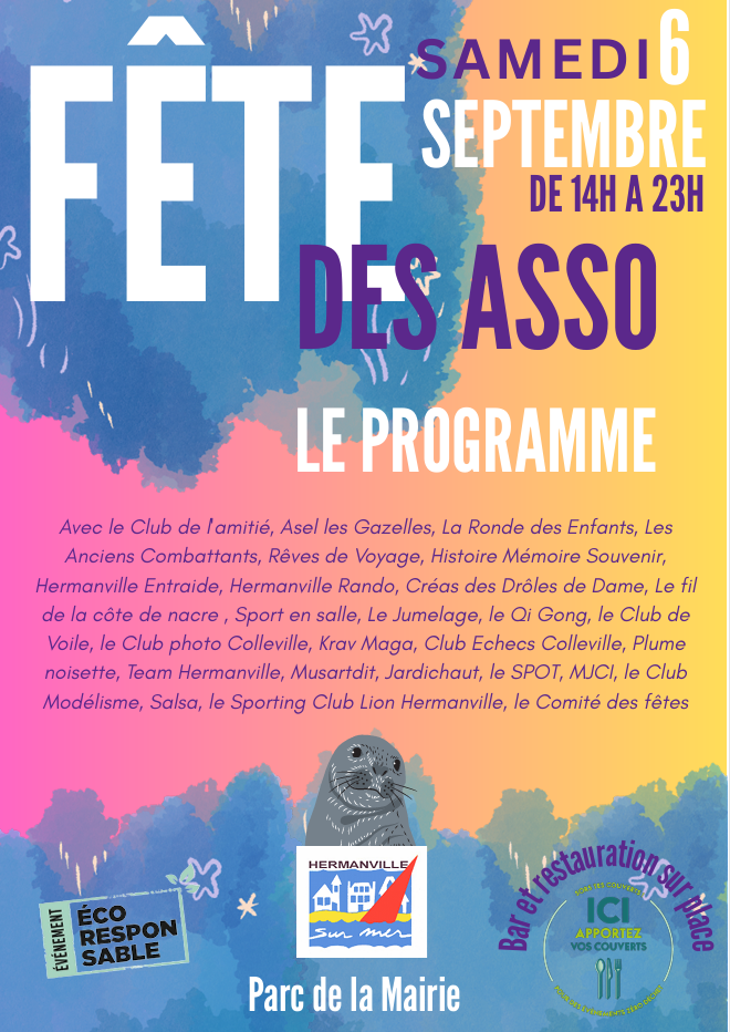Programme complet : Fête des Asso samedi 6 septembre