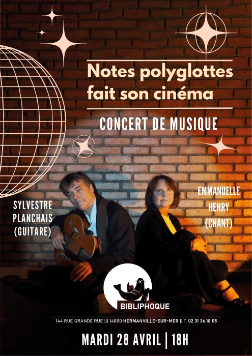 Mardi 28 avril à 18h30 - Médiathèque Jean-François Sarasin