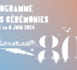 Programme des cérémonies